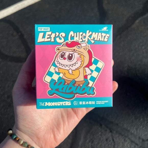POP MART Other - Pop Mart Labubu Let’s Checkmate Fridge Magnet